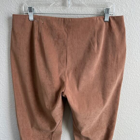 J. McLaughlin Jodhpur Riding Pants Womens 12 Tan Camel Suede Mid Rise Equestrian - Picture 5 of 7